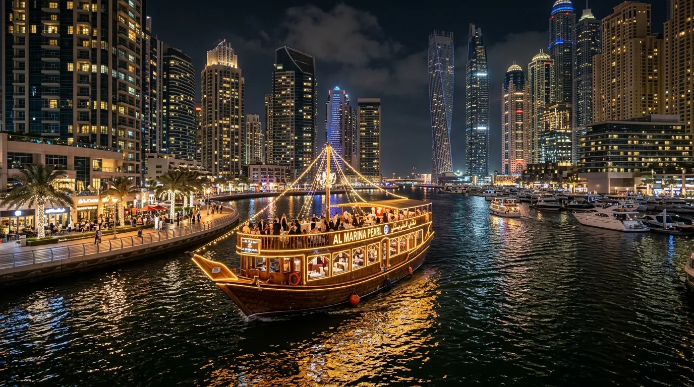 Dubai Marina Dhow Cruise Dinner